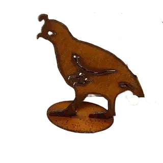 Quail Baby Single Two Dimensional  Southwest Garden Art