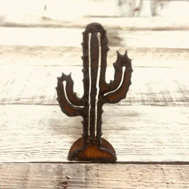 EMP Cactus ADD ON Rustic Arizona Metal Tabletop Figurine