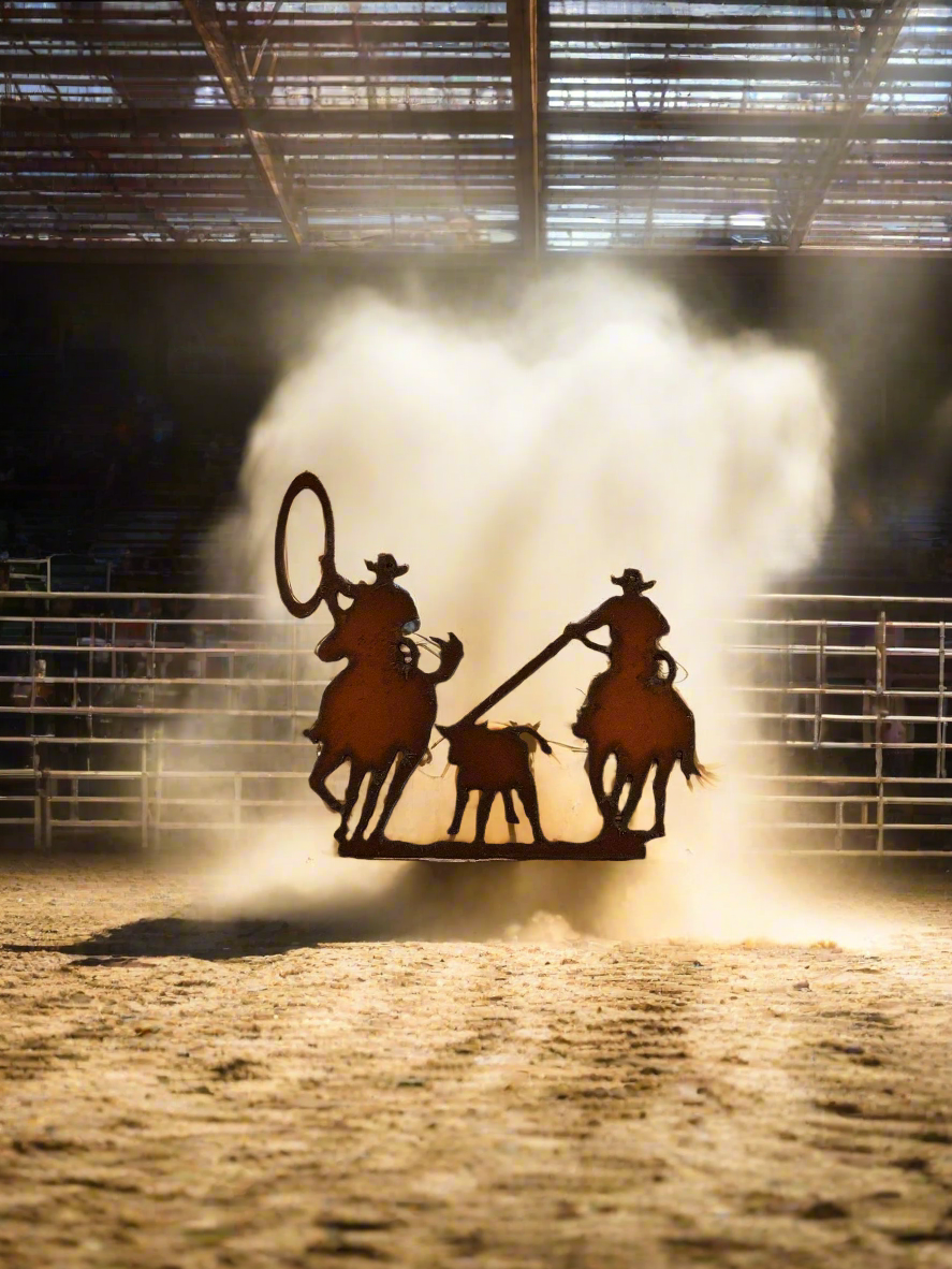 Team Ropers Western Rodeo  Ornament
