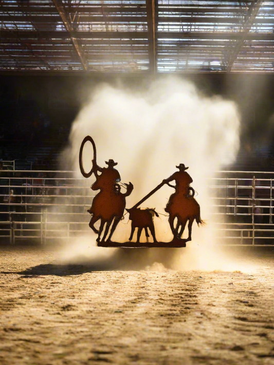Team Ropers Western Rodeo  Ornament
