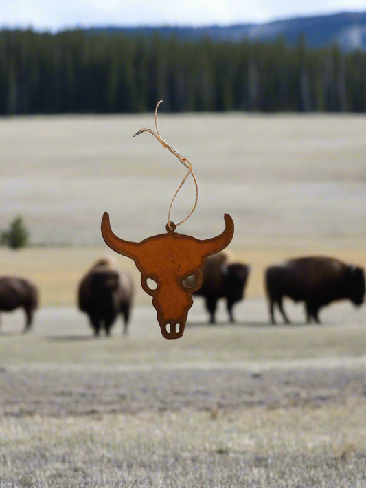 Buffalo Skull Ornament
