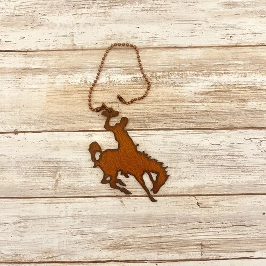 Wyoming Bronc Rider Western Ceiling Fan Pull