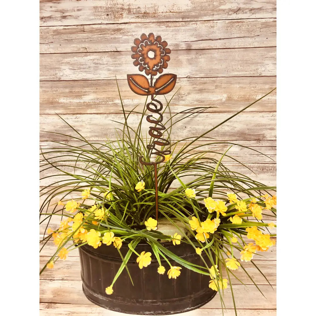 Grace Flower inspirational Plant Stake