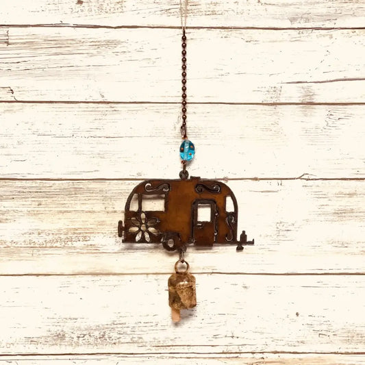 Airstream GARDEN FRIEND KOA Trailer Camper Bell Chime Mobile