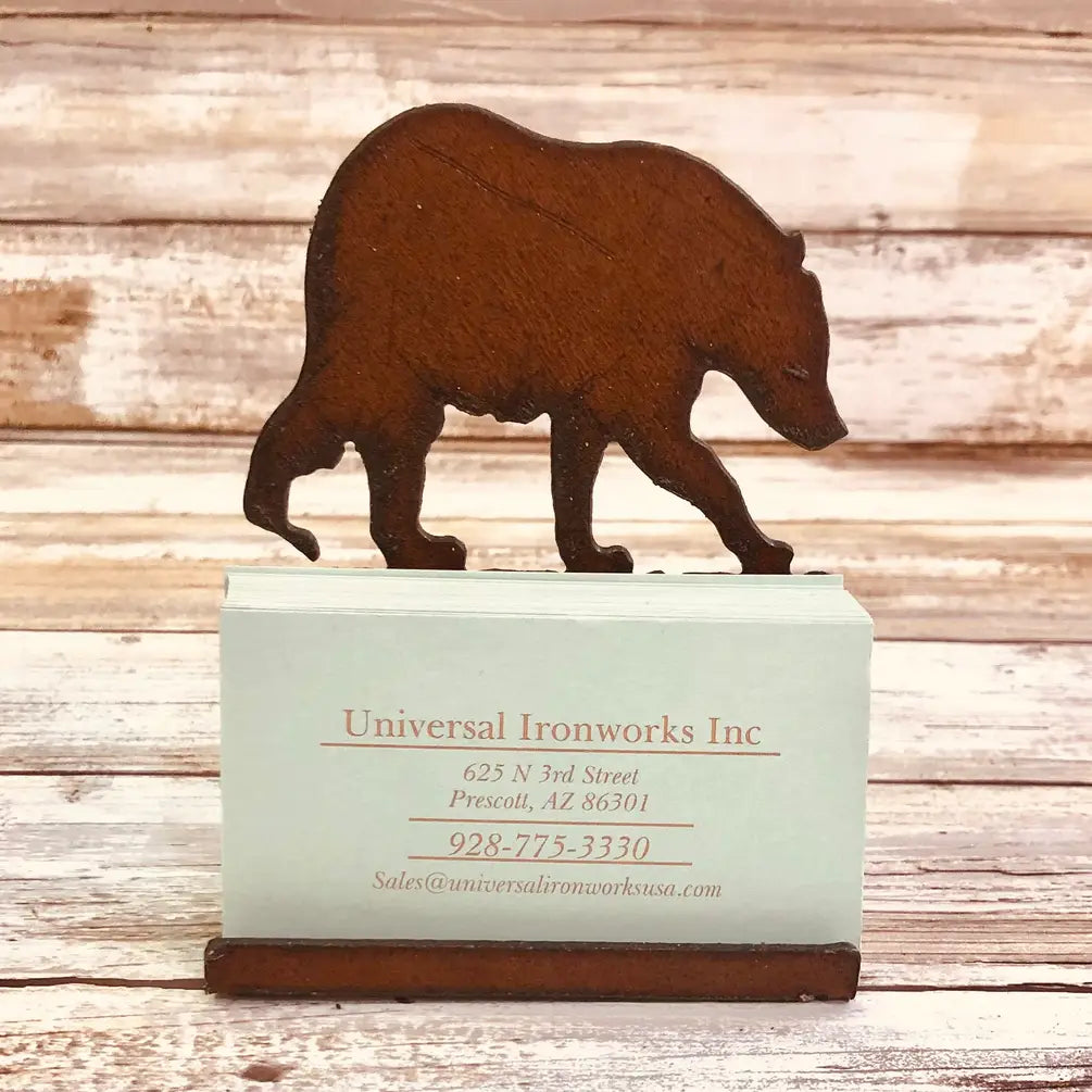 Black Bear Lodge Business Card Holder