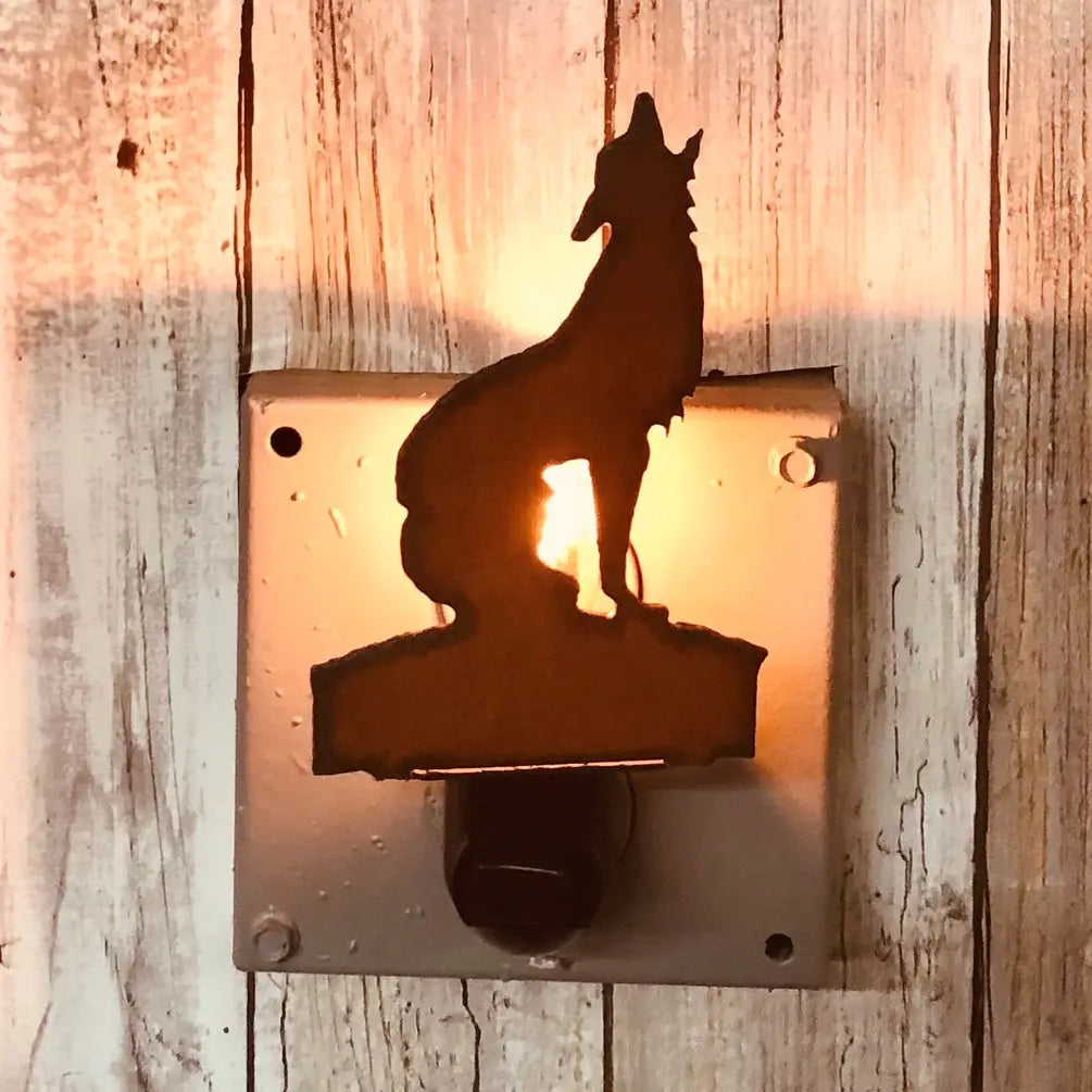 Coyote Image Southwestern Desert Howling Nightlight