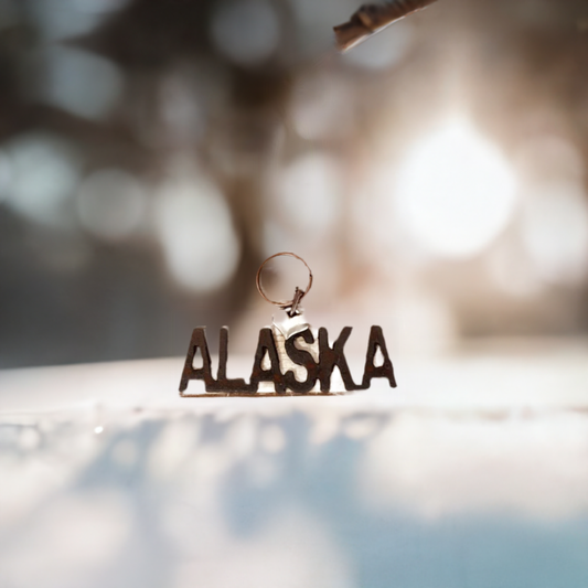 Alaska Word Key Chain