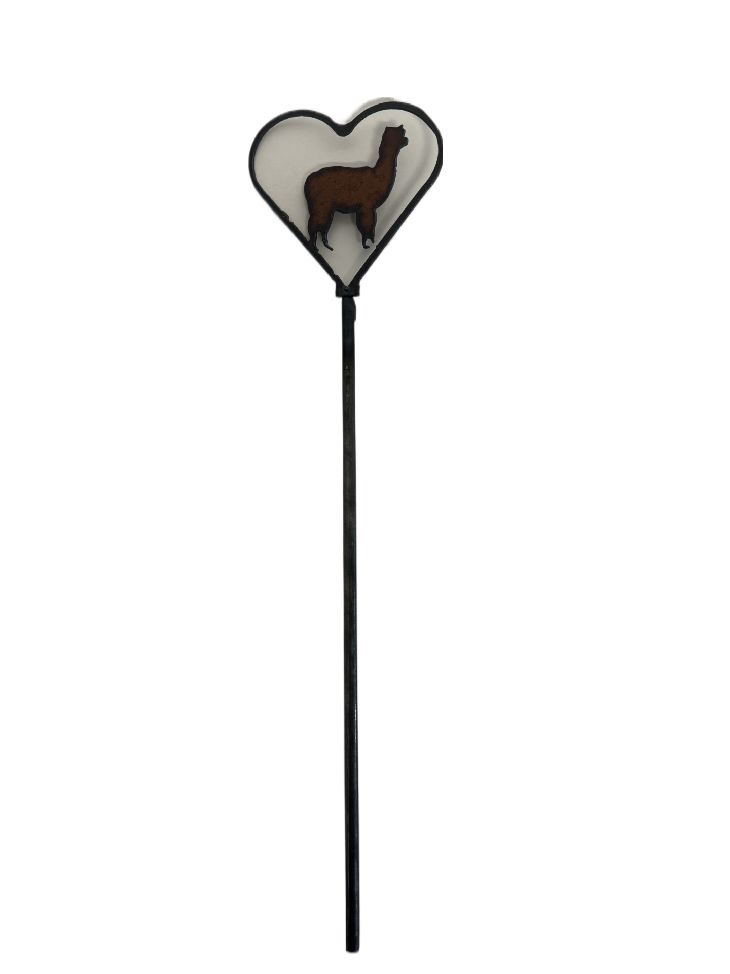 Heart Outline with Alpaca Plant Stake 4H Gift