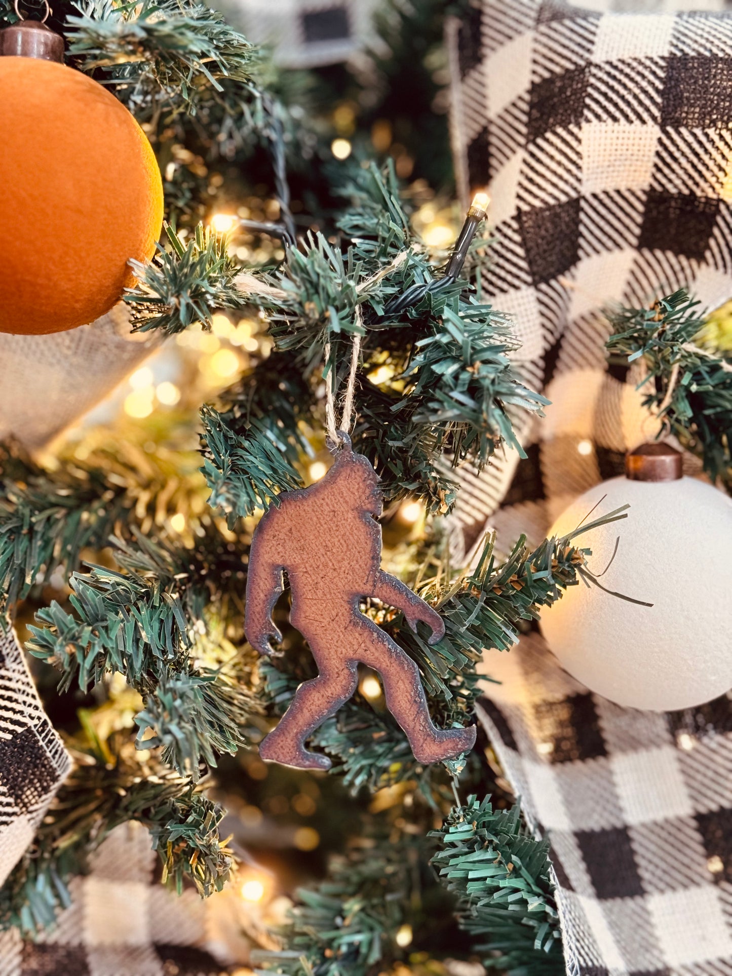 Bigfoot Yeti Rustic Sasquatch Ornament