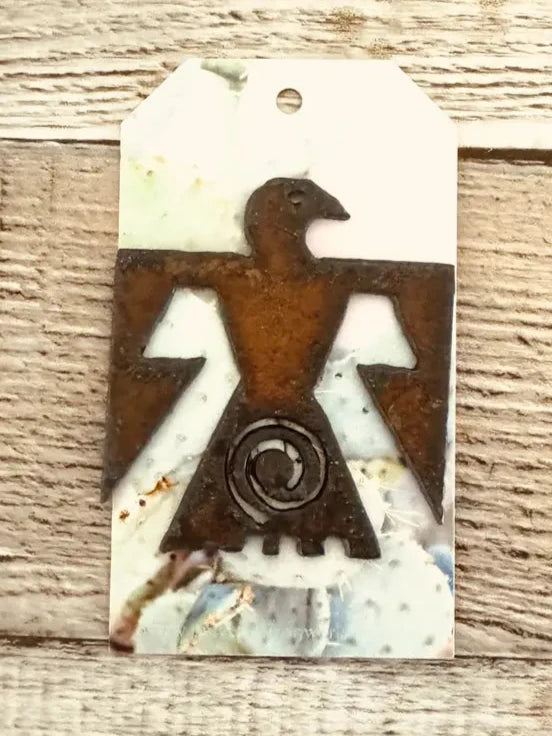 Thunderbird Rustic Native Metal Hat Pin made in the USA