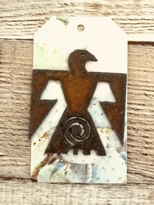 Thunderbird Rustic Native Metal Hat Pin made in the USA