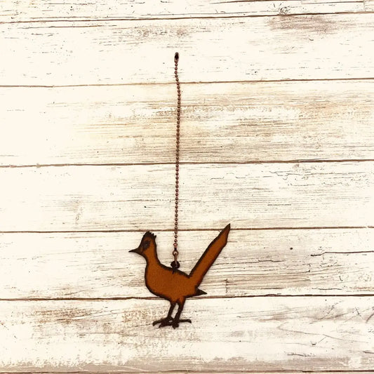 Roadrunner Looking Forward Fan Pull Rustic Southwest Decor
