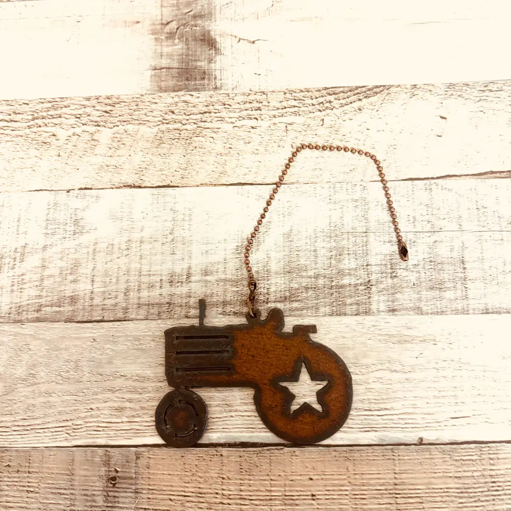 Tractor Farmhouse Americana Ceiling Fan Pull