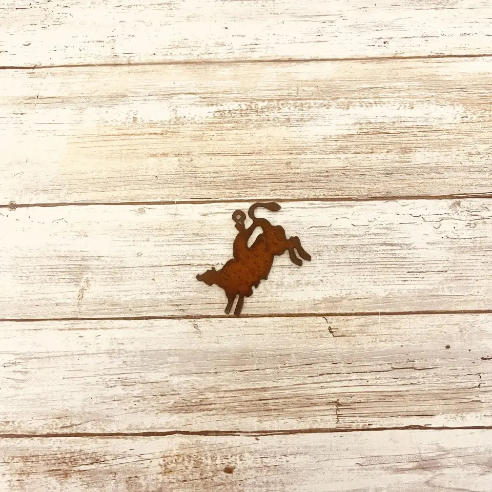 Bull Rider Charm Western Rodeo Pendant