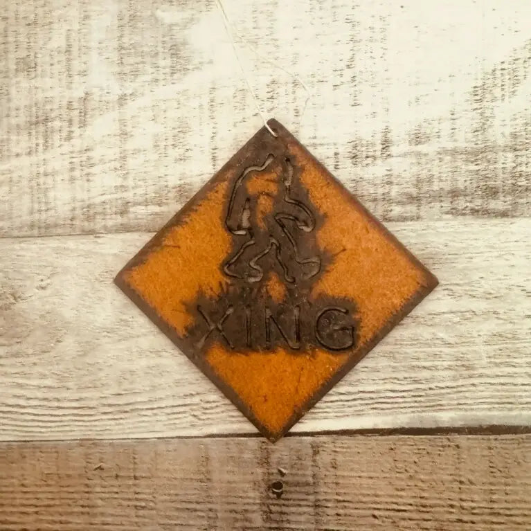 Bigfoot X'ing Warning Ornament