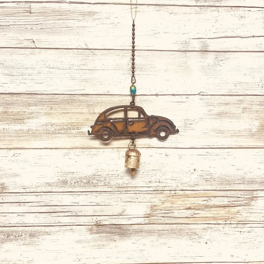 VW BUG Nana Bell Rustic Garden Chime Slug Bug gift