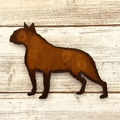 Boston Terrier Dog Breed Magnet Pet Gift Rustic Metal