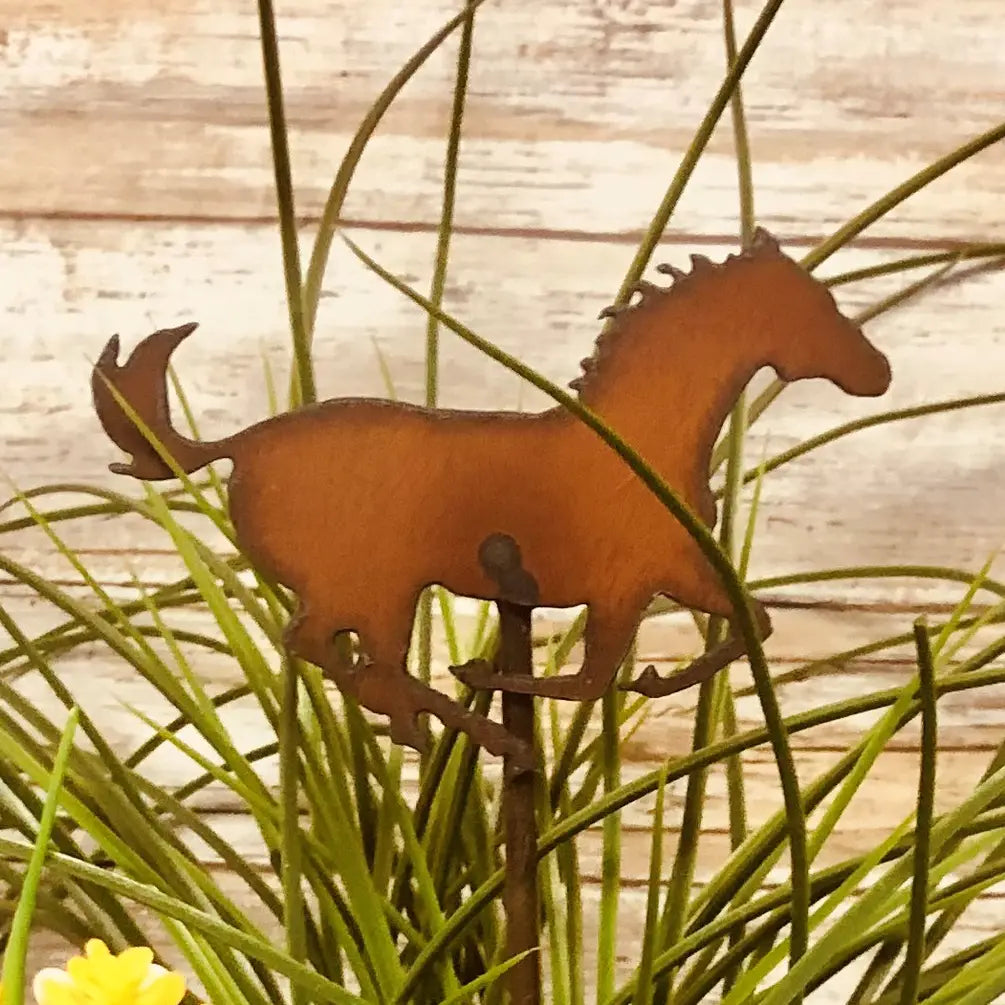 Horse Western Garden Plant Stake