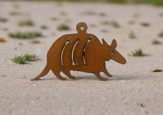 Armadillo Western Charm Pendant
