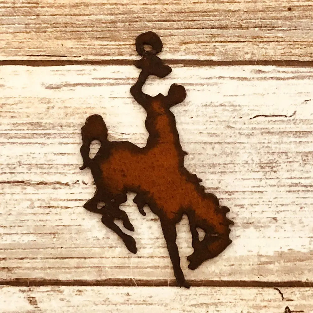 Bronc Rider Western Charm Pendant