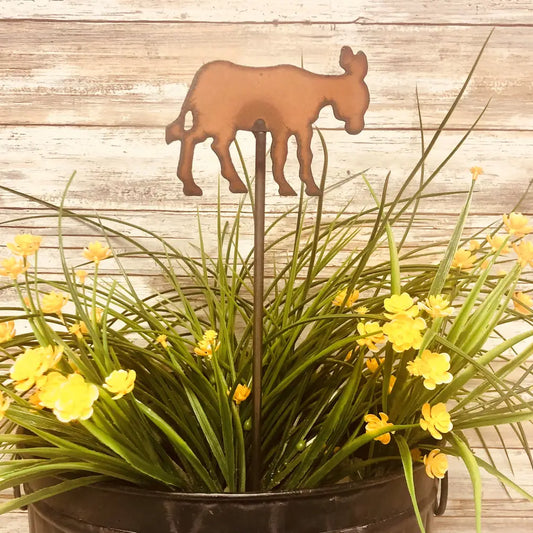 Standing Donkey Garden Plant Stake