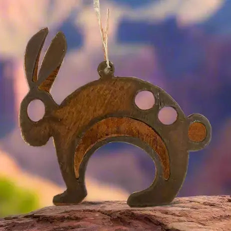 Native Rabbit New Mexico Rustic Ornament