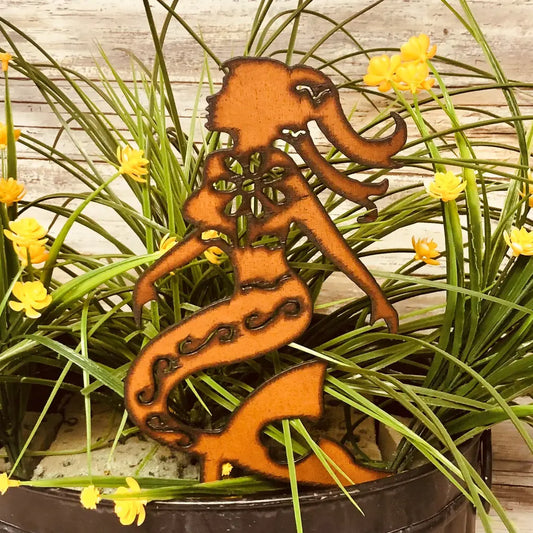 Mermaid Garden Friend Nautical Yard Stake