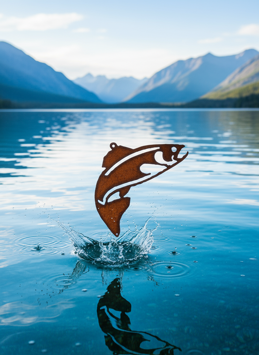 Trout Rustic Lodge  Ornament