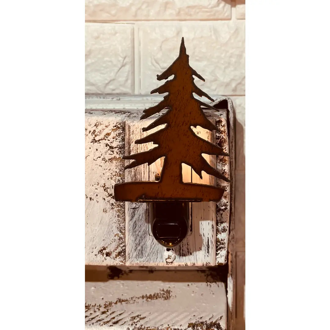 Charlie Brown Pine Tree Lodge Image Christmas Forest Night Light