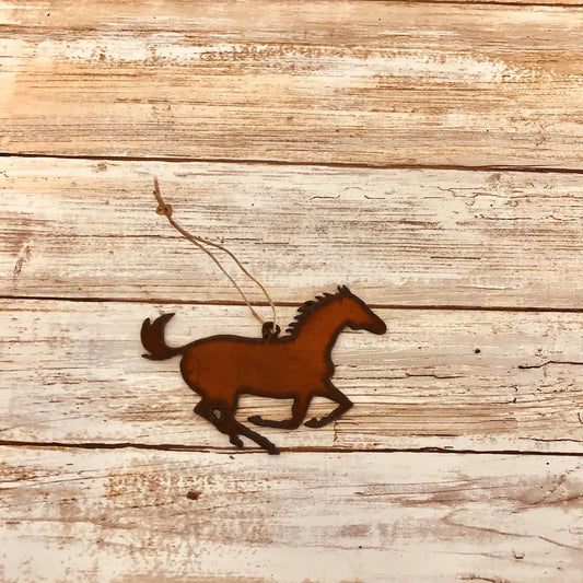 Running Horse Western Ornament