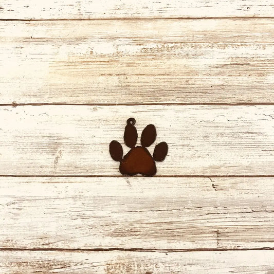 Paw Print Dog Charm Pendant DIY Jewelry