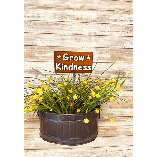 Grow Kindness Garden Plant Stake Plaque