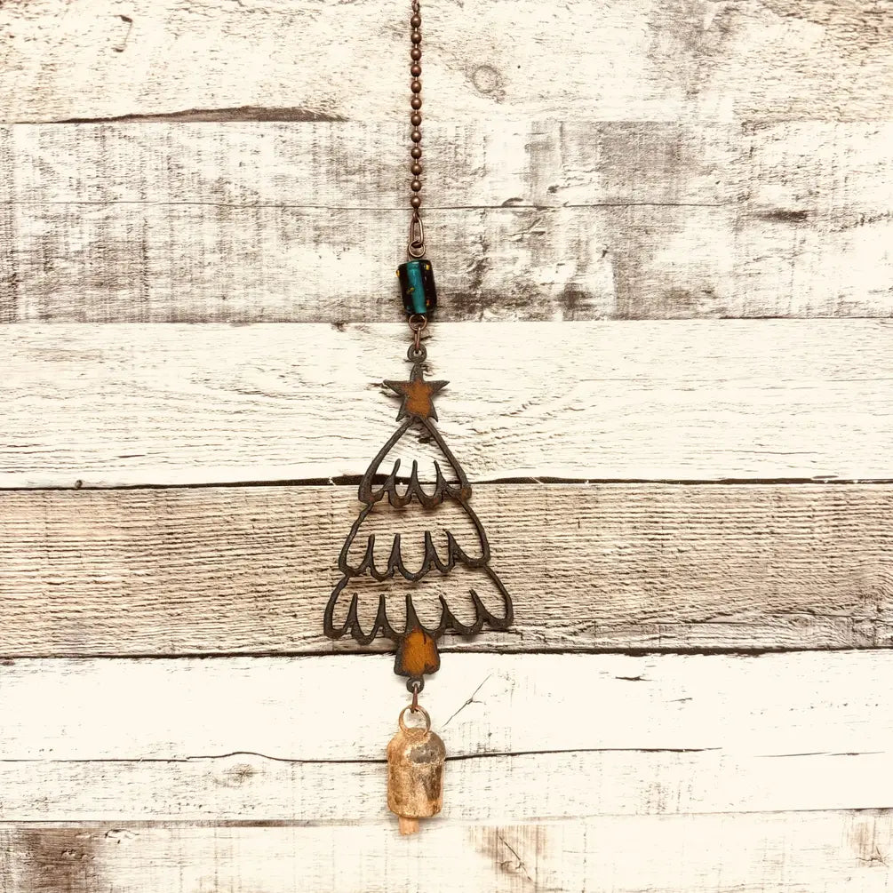 Tree #1 Bell Garden Chime Rustic Holiday Decor Bell