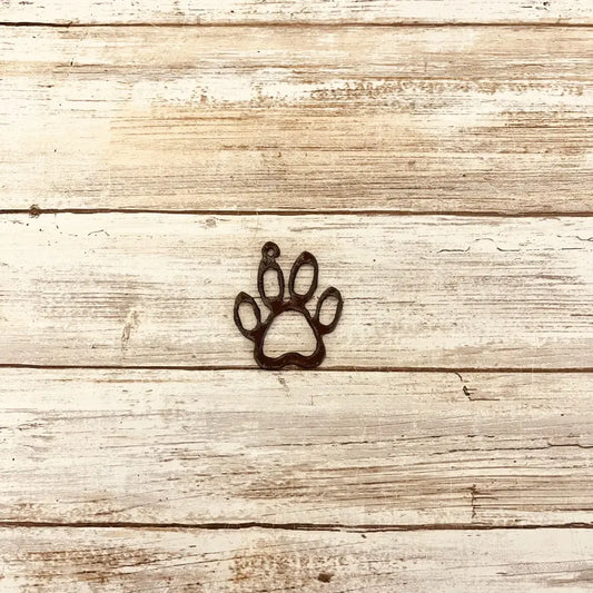 Outline Dog Paw Charm Pendant