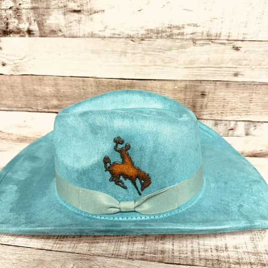 Wyoming Bronc Rustic Metal Hat Pin Hat Bar Gift Usa Made
