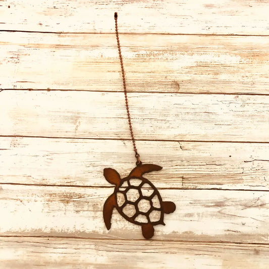 Sea Turtle Nautical Fan Pull