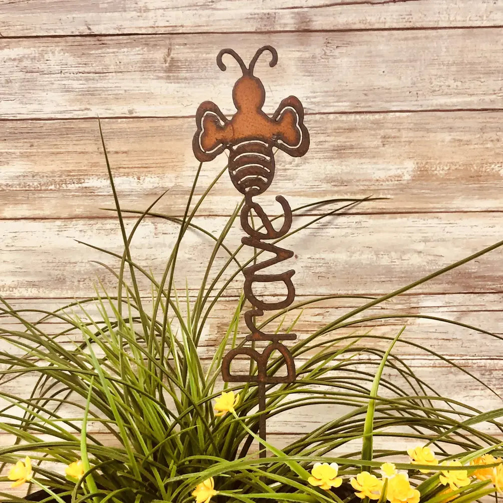BEE BRAVE Bumble Bee Garden Stake