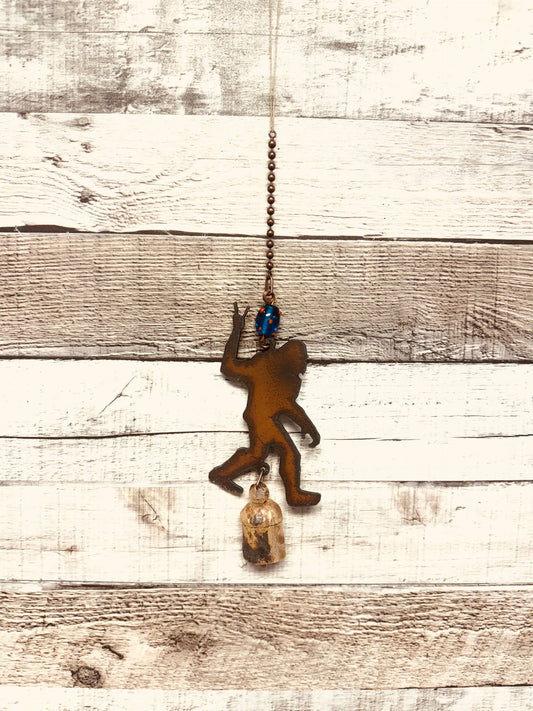 Bigfoot Yeti Sasquatch Peace Garden Bell Chime
