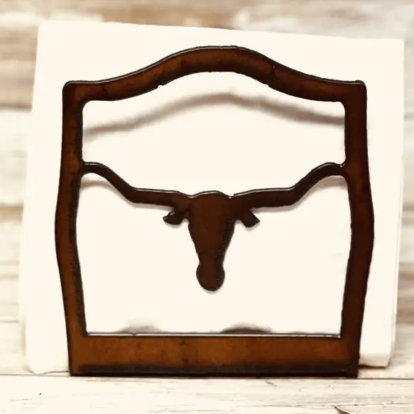 Steer Head Longhorn Rodeo Texas Napkin Holder