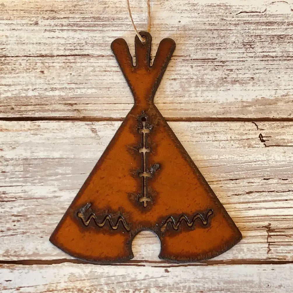 Teepee Rustic Iron Ornament