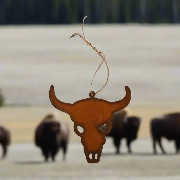 Buffalo Skull Ornament
