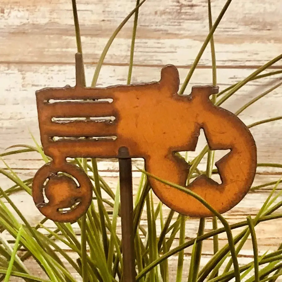 Tractor Western Farm Garden Plant Stake