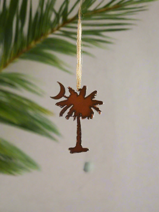 Crescent Moon and Palmetto Tree Ornament