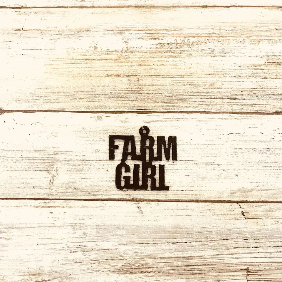 Farm Girl Charm Pendant
