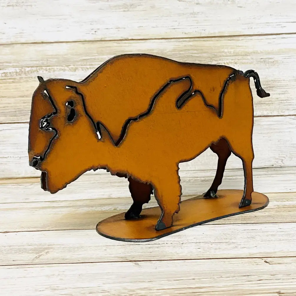 Buffalo Small Garden Sculpture