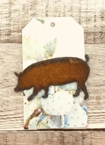 Pig Rustic Hat Pin Farm Gift Hat Bar Made in The USA