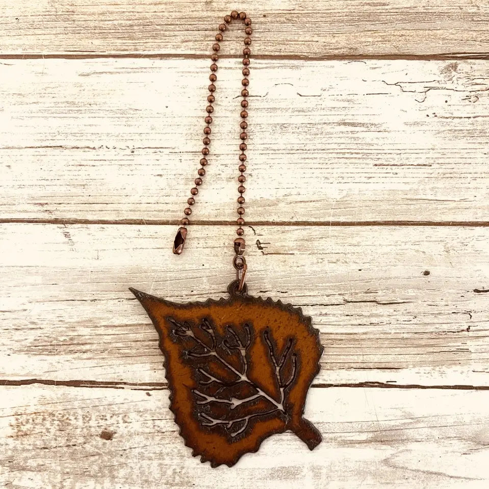 Aspen Leaf Fan Pull
