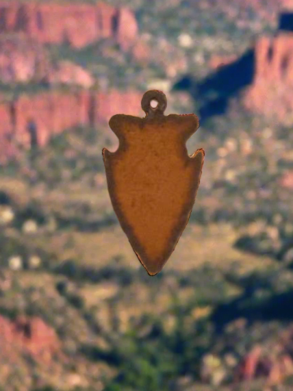 Arrowhead Charm Pendant Rustic Native Southwest