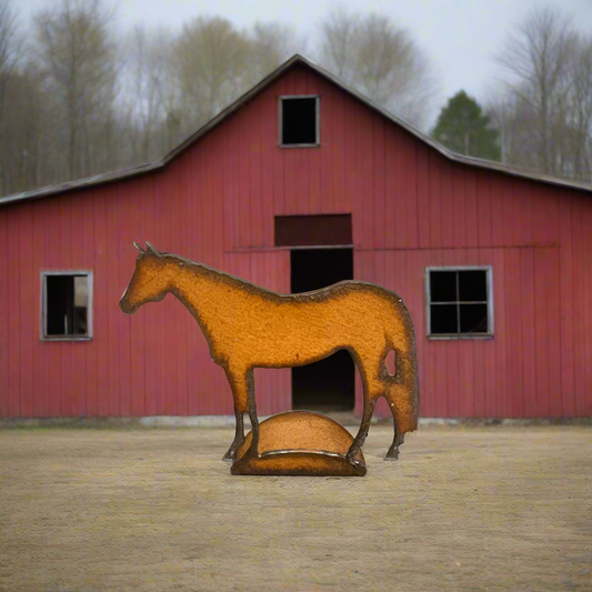 Quarter Horse Western Rustic Doodad Farm Standing Figurine