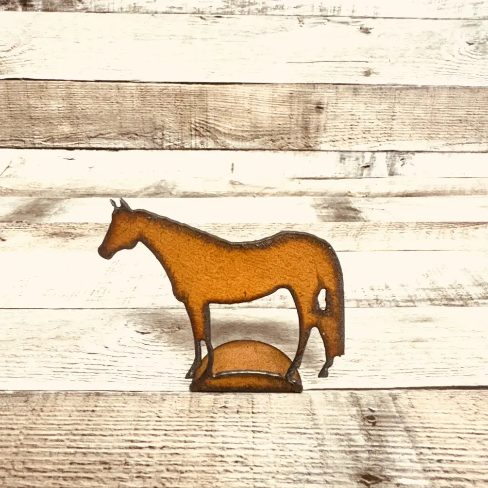 Quarter Horse Western Rustic Doodad Farm Standing Figurine